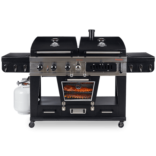 Pit Boss Memphis Ultimate Smoking BBQ Grill with Cover + Cast Iron Cookware - BBQ Land
