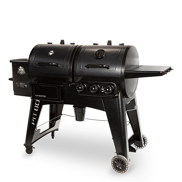 Pit Boss Navigator 1230CN Combo Pellet Gas BBQ Grill with Cover - BBQ Land