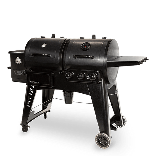 Pit Boss Navigator 1230CN Combo Pellet Gas BBQ Grill with Cover - BBQ Land