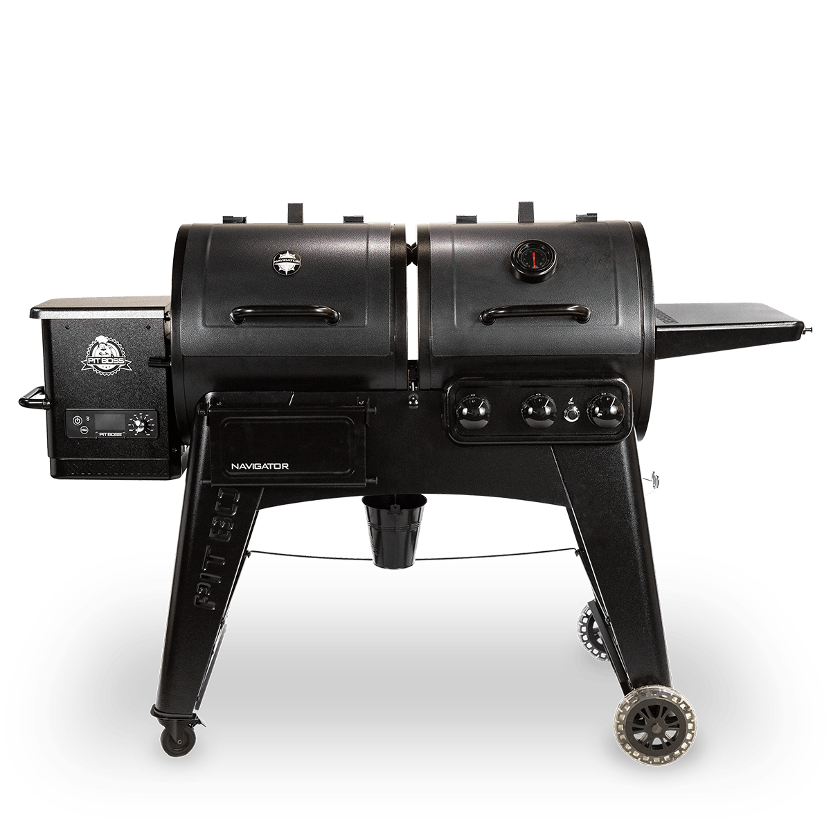 Pit Boss Navigator 1230CN Combo Pellet Gas BBQ Grill with Cover - BBQ Land