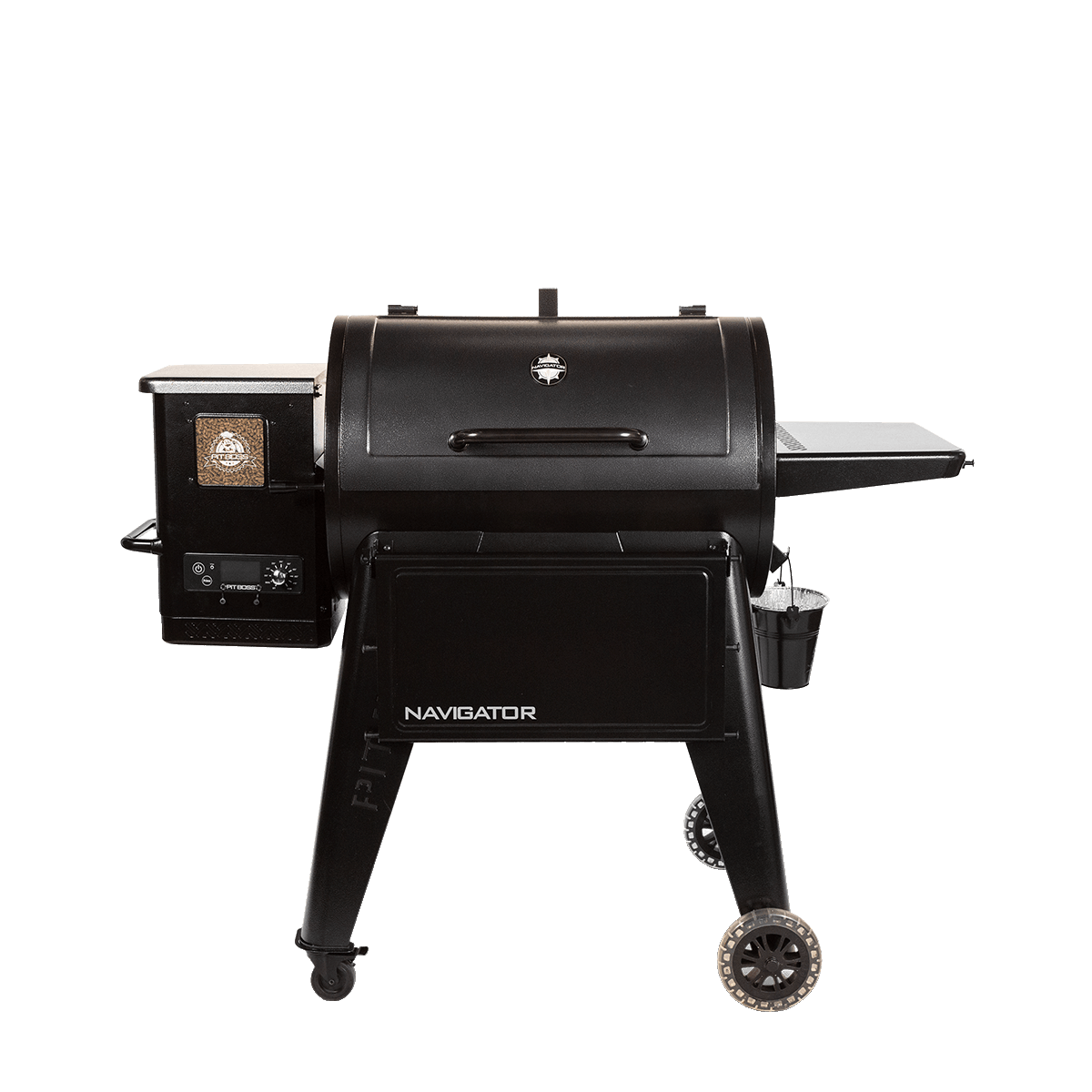 Pit Boss Navigator 850 Pellet BBQ Grill with Side Smoker Attachment BBQ Land