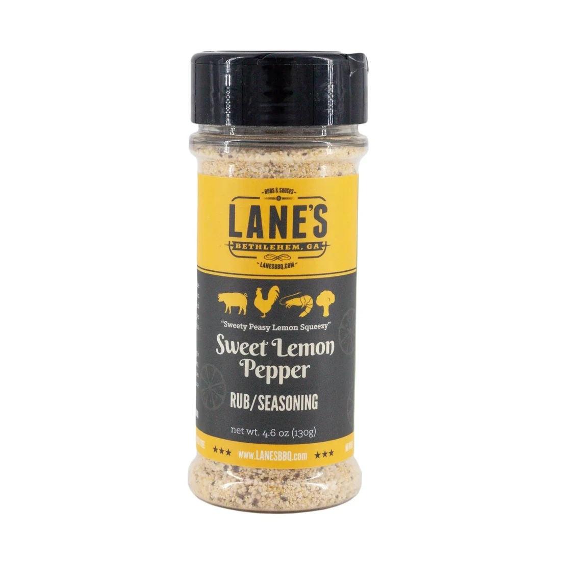 Lane’s BBQ Sweet Lemon Pepper Rub 130g - BBQ Land