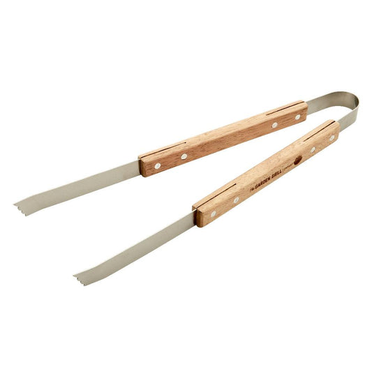 Wooden Handled BBQ Tongs - BBQ Land